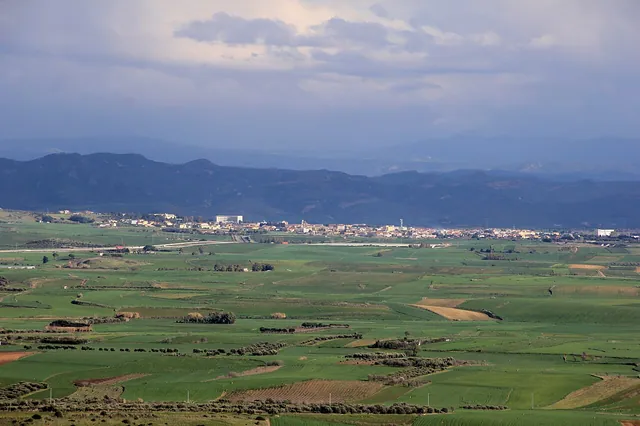 Panorama di Sanluri nel Medio Campidano