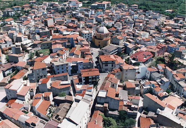 Panorama del centro di Mamoiada in Barbagia