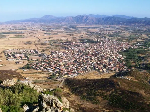 Veduta del paese di Domusnovas nell'Iglesiente