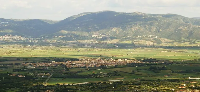 Panorama di Valledoria verso il Golfo dell'Asinara