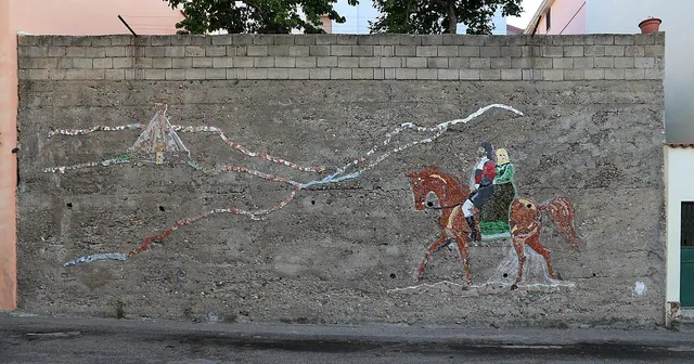 Murales nel centro di Orgosolo