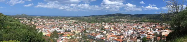 Panorama del paese di Siniscola