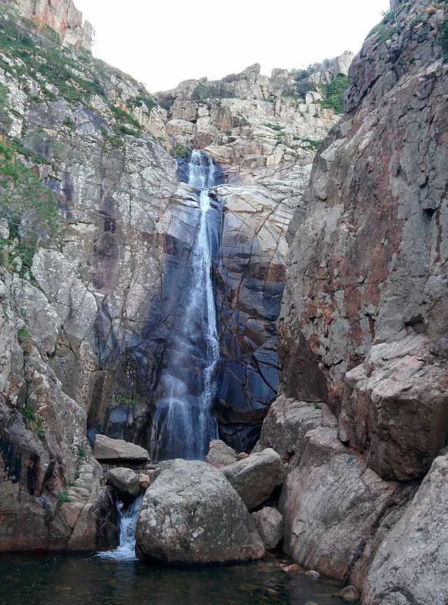 Cascata di Sa Spendula nel territorio di Villacidro
